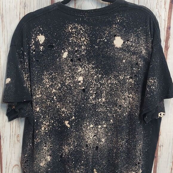 Frankenstine & Bride Handmade Grunge Custom Bleach Tee TShirt - Picture 6 of 10